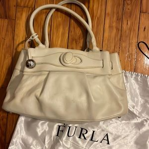 *sold* Vintage Y2K Eggshell/Cream/off white Furla Shoulder Handbag